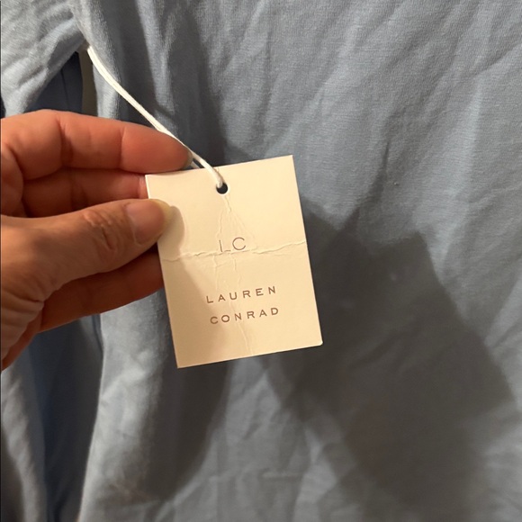 LC Lauren Conrad Soft Blue Long Sleeve Top - Picture 4 of 4